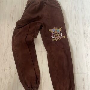 boys lie brown sweatpants with design